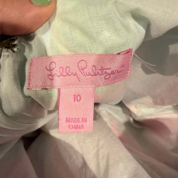 Lilly Pulitzer Sleeveless Shift Dress Size 10 Multicolor Tropical Floral - Picture 4 of 5